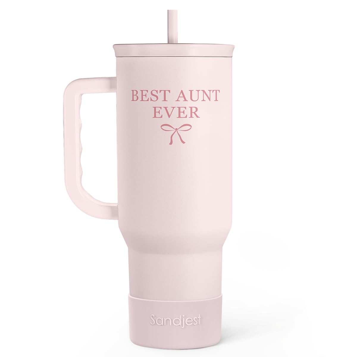 SANDJEST Horse Tumbler with Handle, Insulated Cup Stainless Steel Travel Mug Cup, Gifts for Women Girl, Equestrian Gift for Birthday Christmas, 40oz