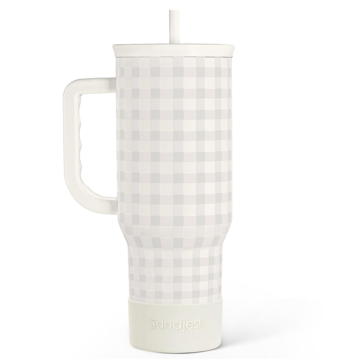 SANDJEST Horse Tumbler with Handle, Insulated Cup Stainless Steel Travel Mug Cup, Gifts for Women Girl, Equestrian Gift for Birthday Christmas, 40oz