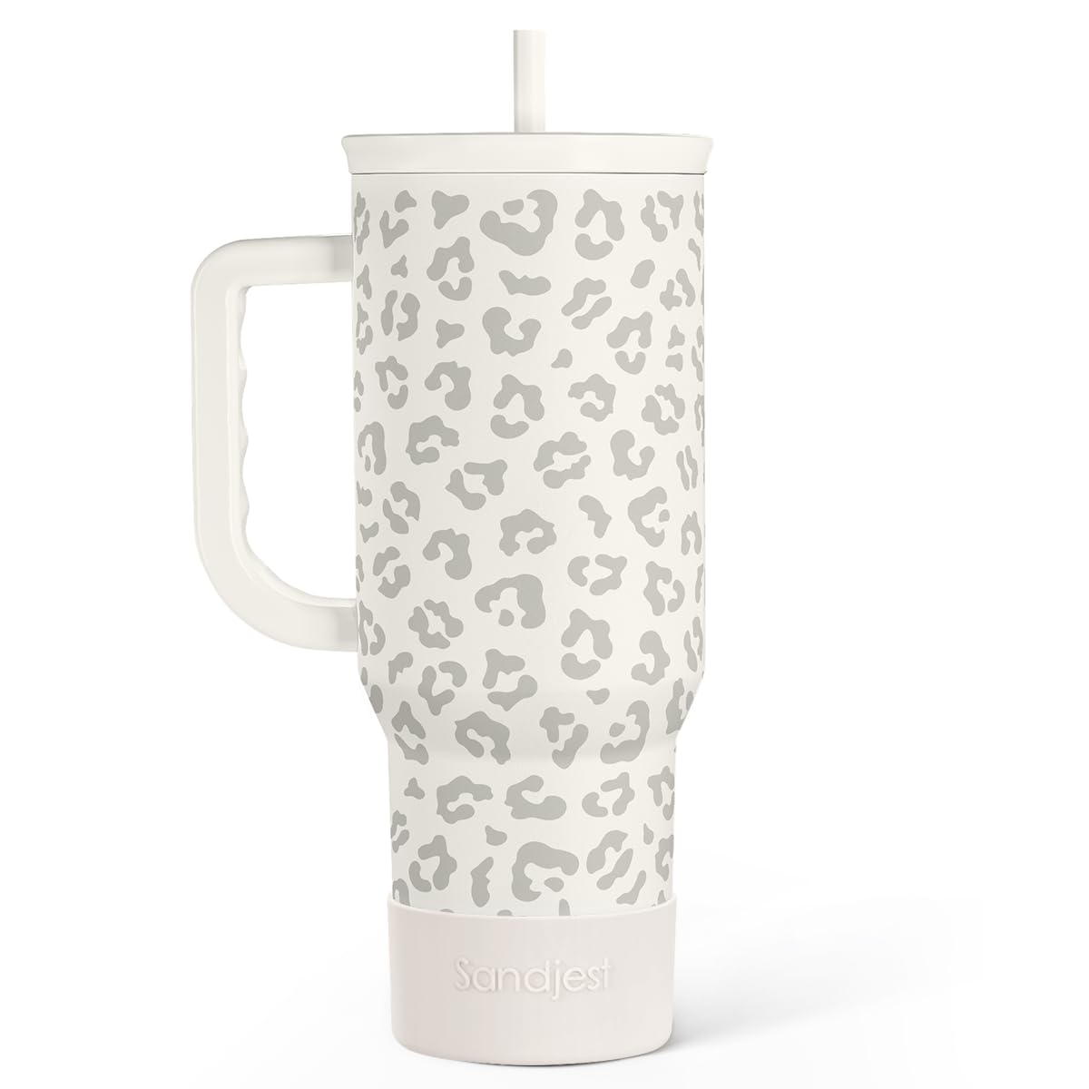 SANDJEST Horse Tumbler with Handle, Insulated Cup Stainless Steel Travel Mug Cup, Gifts for Women Girl, Equestrian Gift for Birthday Christmas, 40oz