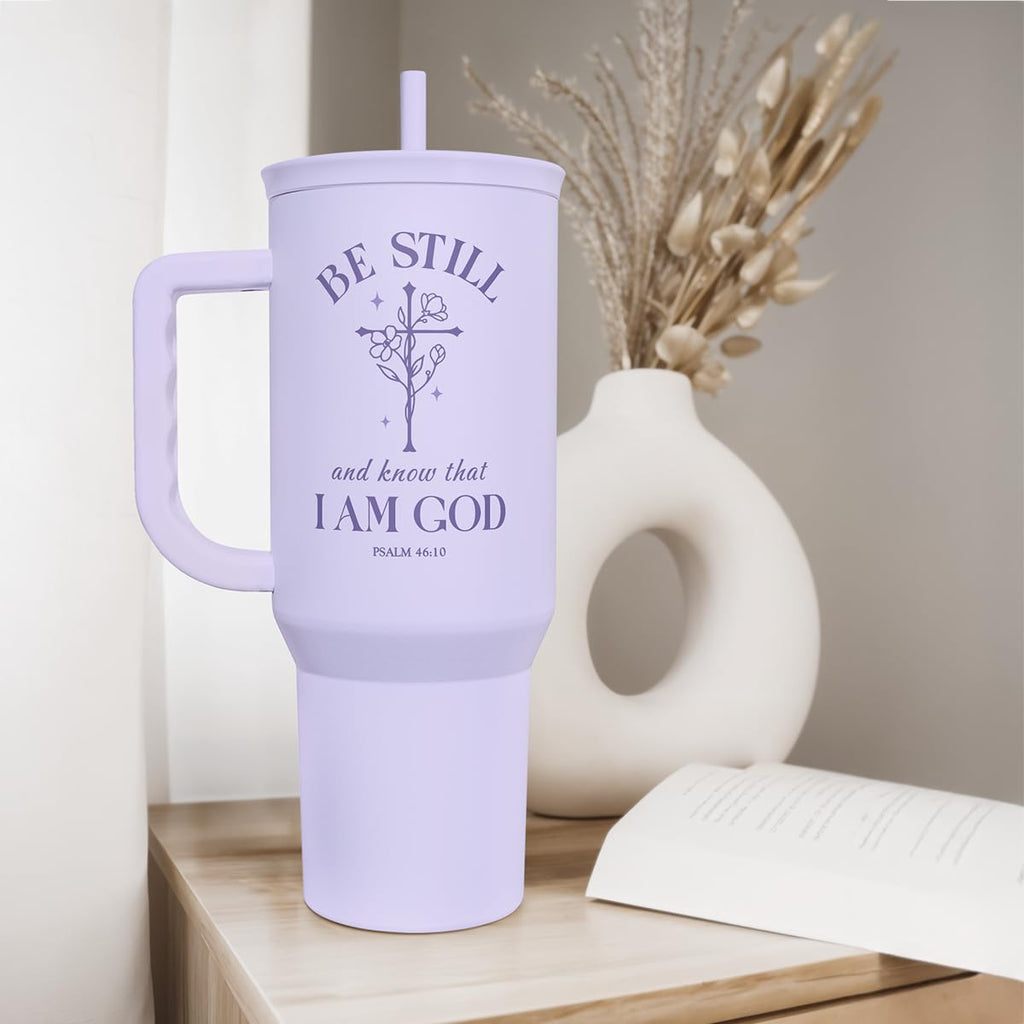 SANDJEST Horse Tumbler with Handle, Insulated Cup Stainless Steel Travel Mug Cup, Gifts for Women Girl, Equestrian Gift for Birthday Christmas, 40oz
