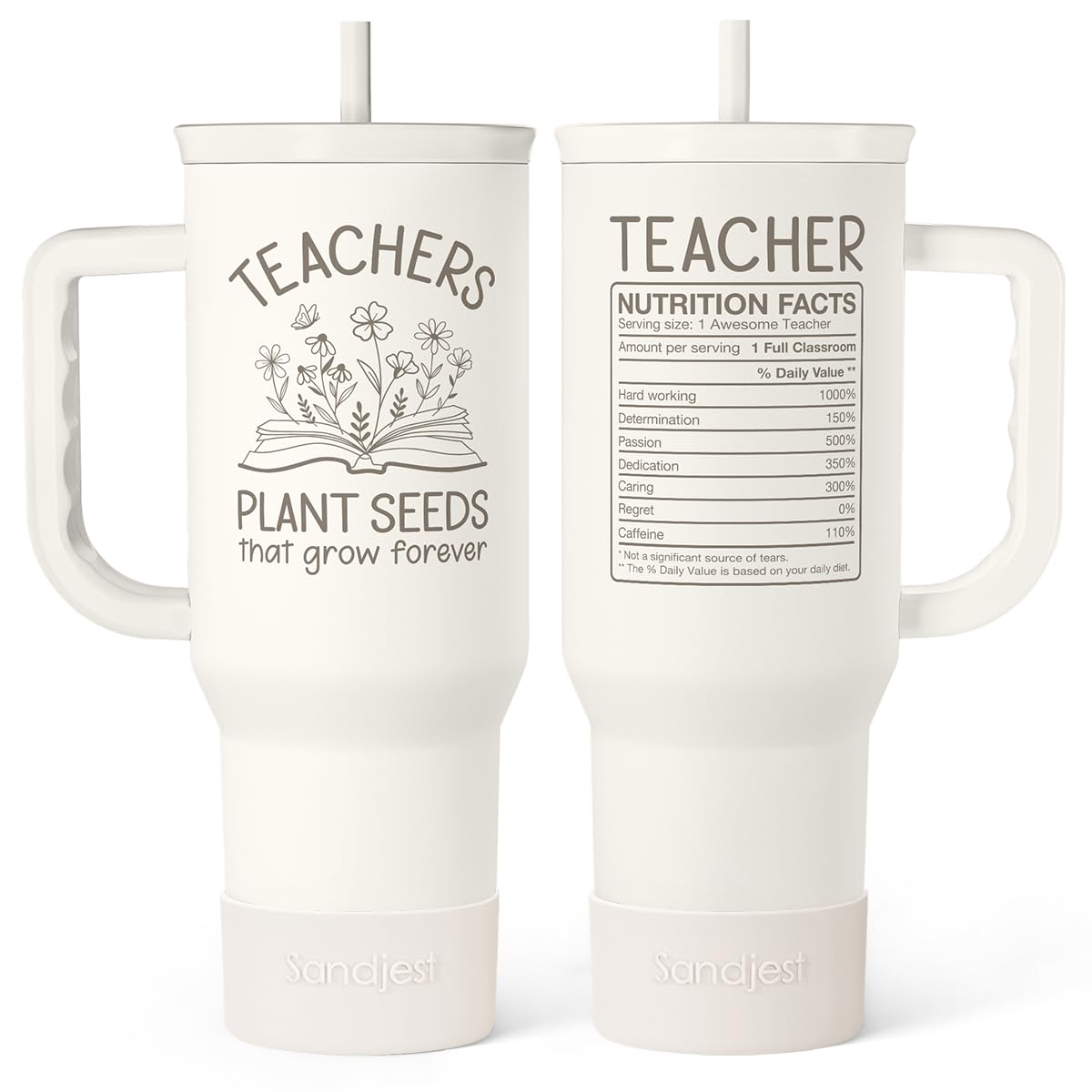 SANDJEST Horse Tumbler with Handle, Insulated Cup Stainless Steel Travel Mug Cup, Gifts for Women Girl, Equestrian Gift for Birthday Christmas, 40oz