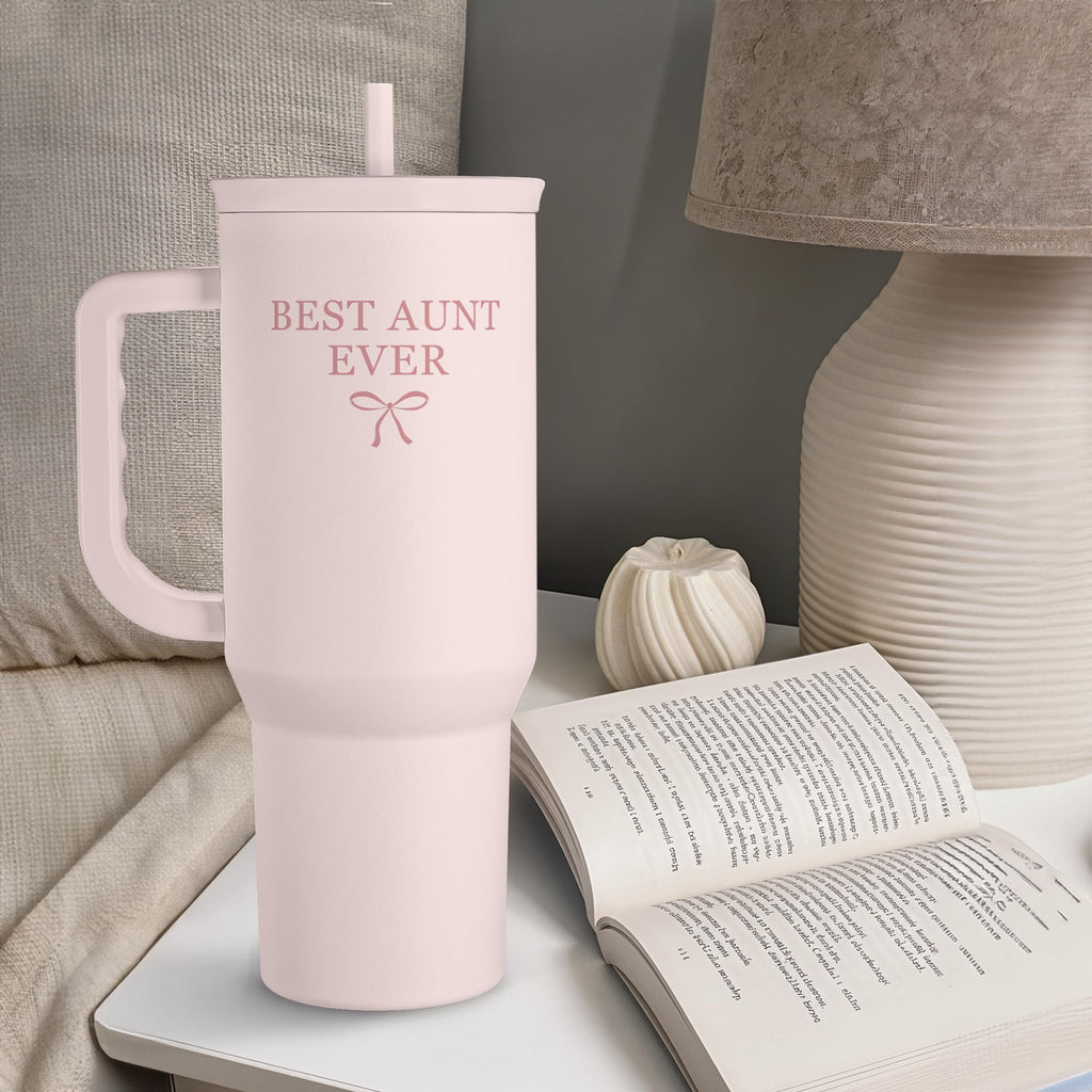 SANDJEST Horse Tumbler with Handle, Insulated Cup Stainless Steel Travel Mug Cup, Gifts for Women Girl, Equestrian Gift for Birthday Christmas, 40oz